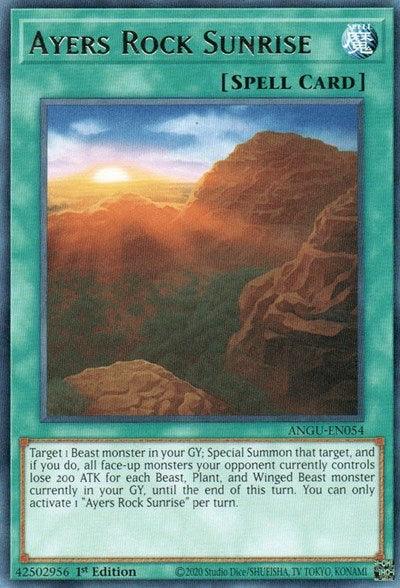 1st Edition, Ancient Guardians, Normal Spell, Rare, Spell Ayers Rock Sunrise (Rare) [ANGU-EN054] Rare - Trading Card World