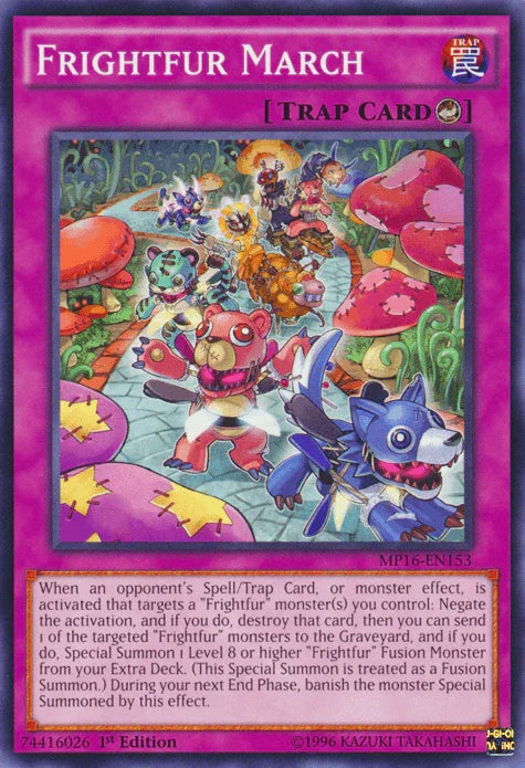 1st Edition, 2016 Mega-Tins Mega Pack, Common, Counter Trap, Trap, Unlimited Frightfur March [MP16-EN153] Common - Trading Card World