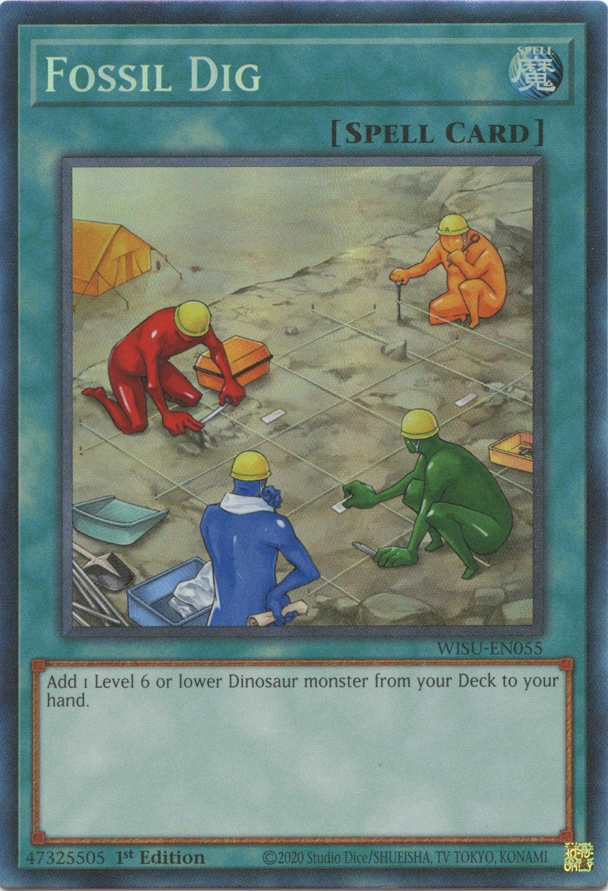 1st Edition, Collector's Rare, Normal Spell, Spell, Wild Survivors Fossil Dig [WISU-EN055] Collector's Rare - Trading Card World