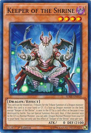 1st Edition, Common, Dark, Dragon, Effect Monster, Structure Deck: Rokket Revolt Keeper of the Shrine [SDRR-EN019] Common - Trading Card World