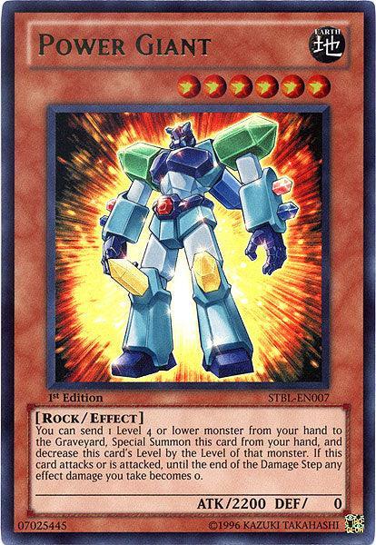1st Edition, Earth, Effect Monster, Rock, Starstrike Blast, Ultra Rare, Unlimited Power Giant [STBL-EN007] Ultra Rare - Trading Card World