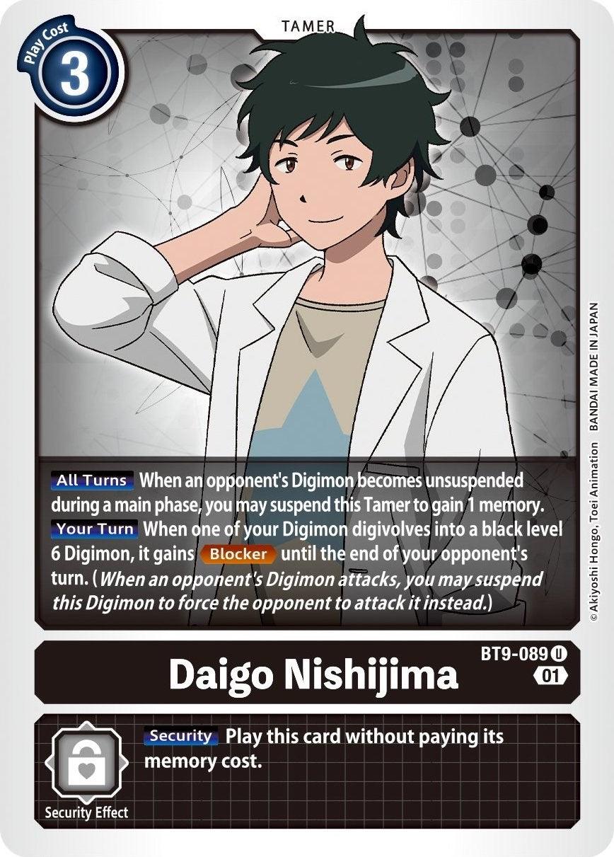 Black, BT9-089, Tamer, Uncommon, X Record Daigo Nishijima [BT9-089] [X Record] - Trading Card World