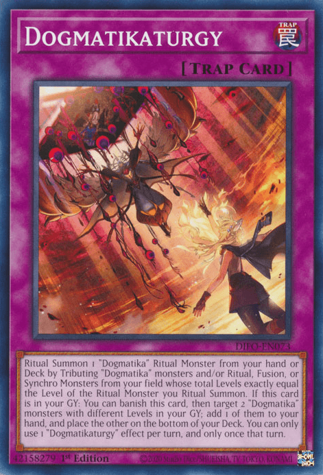 1st Edition, Common, Dimension Force, Normal Trap, Trap Dogmatikaturgy [DIFO-EN073] Common - Trading Card World