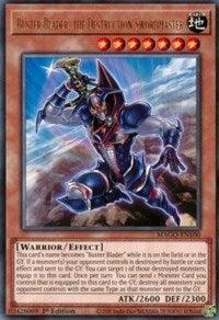 1st Edition, Earth, Effect Monster, Maximum Gold, Rare, Warrior Buster Blader, the Destruction Swordmaster [MAGO-EN100] Rare - Trading Card World