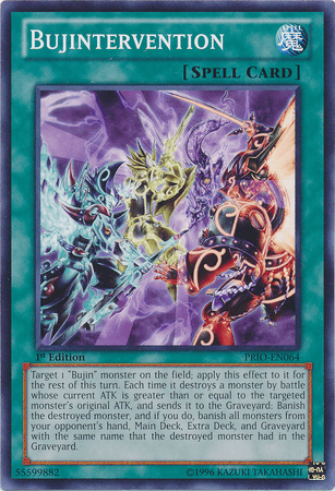 1st Edition, Common, Normal Spell, Primal Origin, Spell, Unlimited Bujintervention [PRIO-EN064] Common - Trading Card World