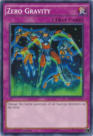 1st Edition, Battle Pack 3: Monster League, Common, Normal Trap, Trap Zero Gravity [BP03-EN197] Common - Trading Card World