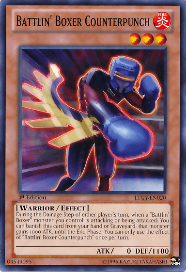 1st Edition, Common, Effect Monster, Fire, Lord of the Tachyon Galaxy, Unlimited, Warrior Battlin' Boxer Counterpunch [LTGY-EN020] Common - Trading Card World