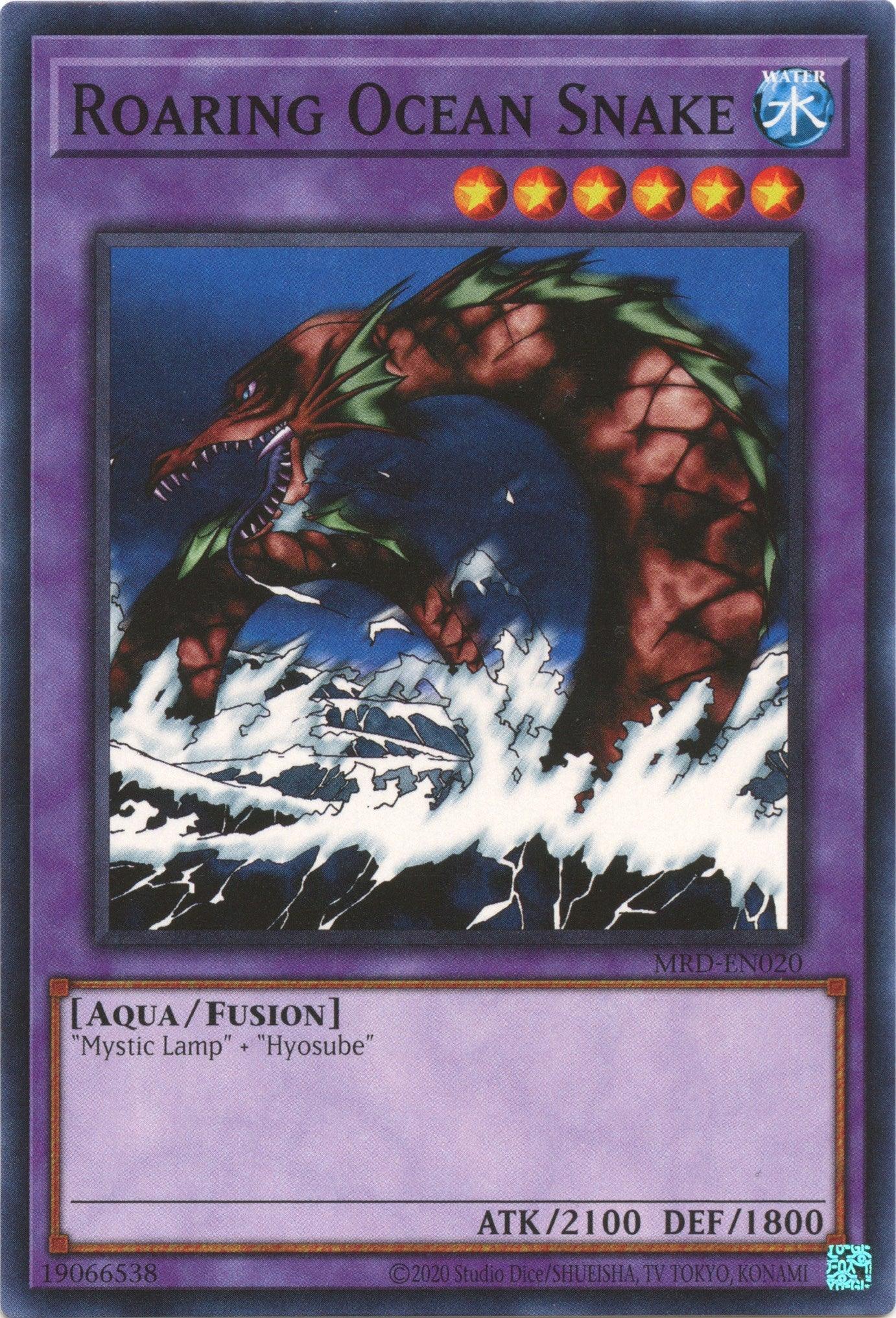 Aqua, Common, Fusion Monster, Metal Raiders (25th Anniversary Edition), Unlimited, Water Roaring Ocean Snake (25th Anniversary) [MRD-EN020] Common - Trading Card World