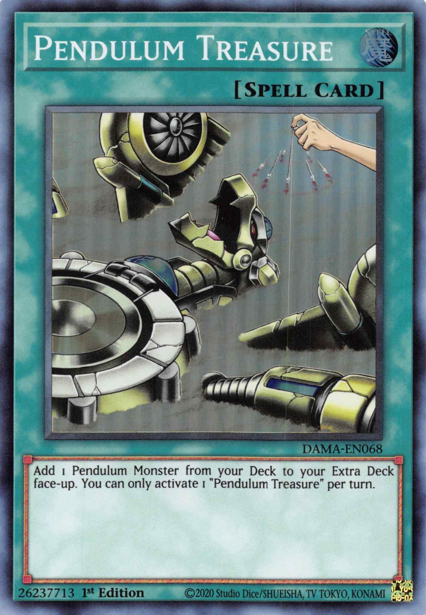 1st Edition, Dawn of Majesty, Normal Spell, Spell, Super Rare Pendulum Treasure [DAMA-EN068] Super Rare - Trading Card World