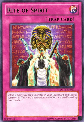 Duelist League Promo, Normal Trap, Rare, Trap, Unlimited Rite of Spirit (Green) [DL11-EN019] Rare - Trading Card World