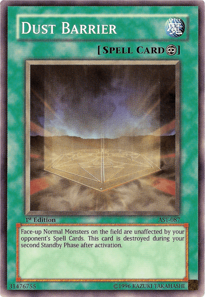 1st Edition, Ancient Sanctuary, Common, Continuous Spell, Spell, Unlimited Dust Barrier [AST-087] Common - Trading Card World