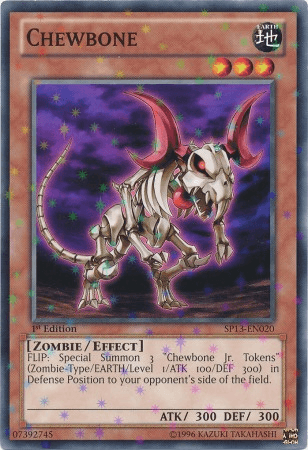 1st Edition, Earth, Effect Monster, Star Pack 2013, Starfoil Rare, Unlimited, Zombie Chewbone [SP13-EN020] Starfoil Rare - Trading Card World