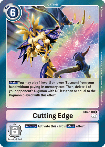 BT6-110, Double Diamond, Option, Rare, White Cutting Edge [BT6-110] [Double Diamond] - Trading Card World