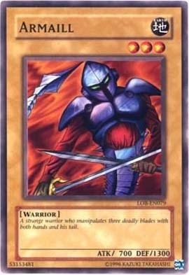 Common, Earth, Normal Monster, The Legend of Blue Eyes White Dragon, Unlimited, Warrior Armaill [LOB-EN079] Common - Trading Card World