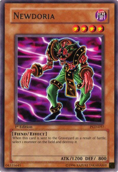 1st Edition, Dark, Effect Monster, Fiend, Pharaonic Guardian, Rare, Unlimited Newdoria [PGD-057] Rare - Trading Card World