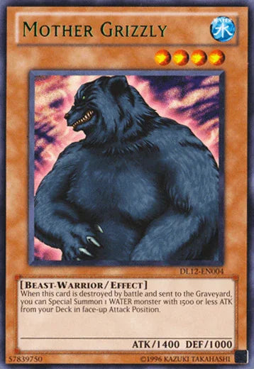 Beast-Warrior, Duelist League Promo, Effect Monster, Rare, Unlimited, Water Mother Grizzly (Green) [DL12-EN004] Rare - Trading Card World