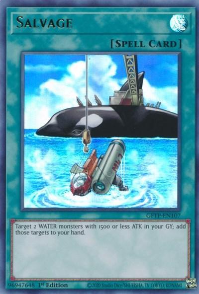 1st Edition, Ghosts from the Past, Normal Spell, Spell, Ultra Rare Salvage [GFTP-EN107] Ultra Rare - Trading Card World
