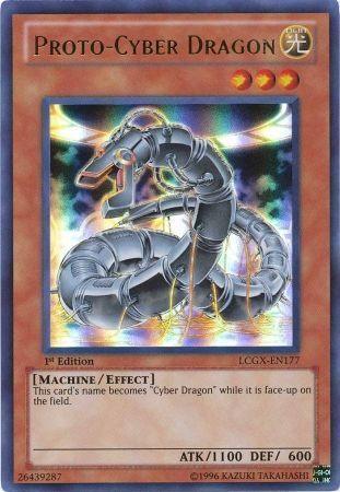 1st Edition, Effect Monster, Legendary Collection 2, Light, Machine, Ultra Rare, Unlimited Proto-Cyber Dragon [LCGX-EN177] Ultra Rare - Trading Card World