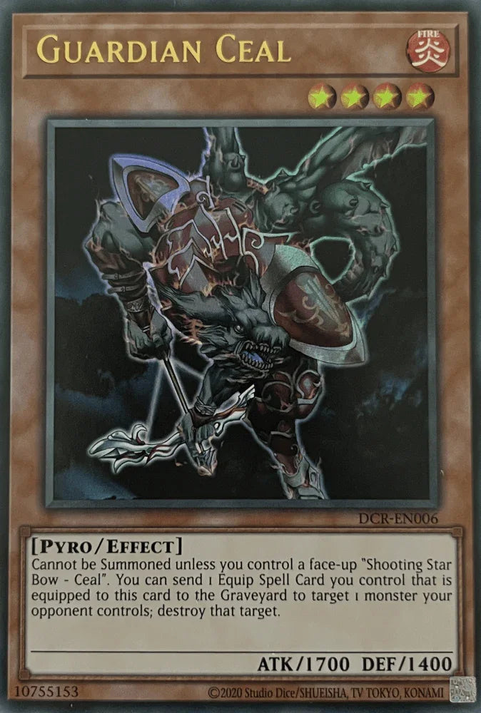 Dark Crisis (25th Anniversary Edition), Effect Monster, Fire, Pyro, Ultra Rare, Unlimited Guardian Ceal (25th Anniversary) [DCR-EN006] Ultra Rare - Trading Card World