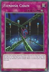 1st Edition, Common, Continuous Trap, Structure Deck: Freezing Chains, Trap Fiendish Chain [SDFC-EN036] Common - Trading Card World