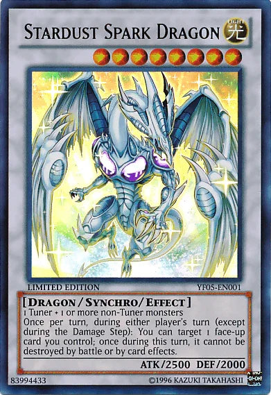 5D's Manga Promotional Cards, Dragon, Light, Limited, Synchro/Effect Monster, Ultra Rare Stardust Spark Dragon [YF05-EN001] Ultra Rare - Trading Card World
