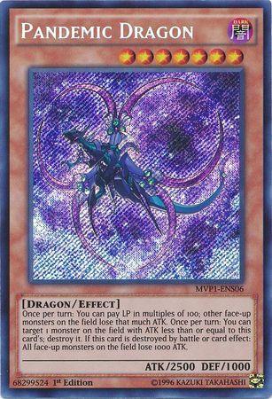 1st Edition, Dark, Dragon, Effect Monster, Secret Rare, The Dark Side of Dimensions Movie Pack: Secret Edition Pandemic Dragon [MVP1-ENS06] Secret Rare - Trading Card World