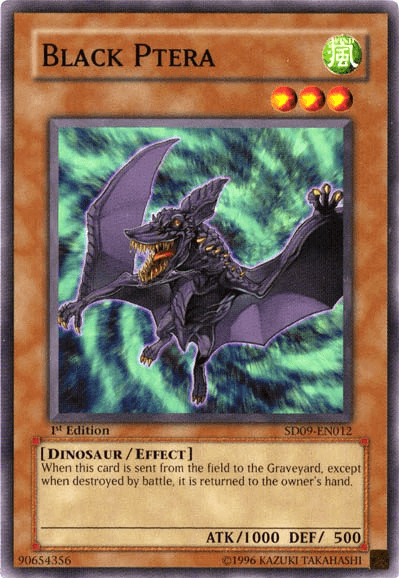 1st Edition, Common, Dinosaur, Effect Monster, Structure Deck: Dinosaur's Rage, Wind Black Ptera [SD09-EN012] Common - Trading Card World