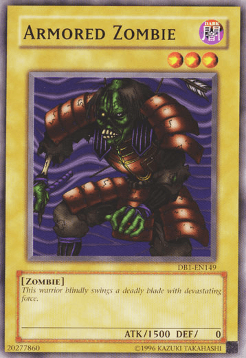 Common, Dark, Dark Beginning 1, Normal Monster, Unlimited, Zombie Armored Zombie [DB1-EN149] Common - Trading Card World