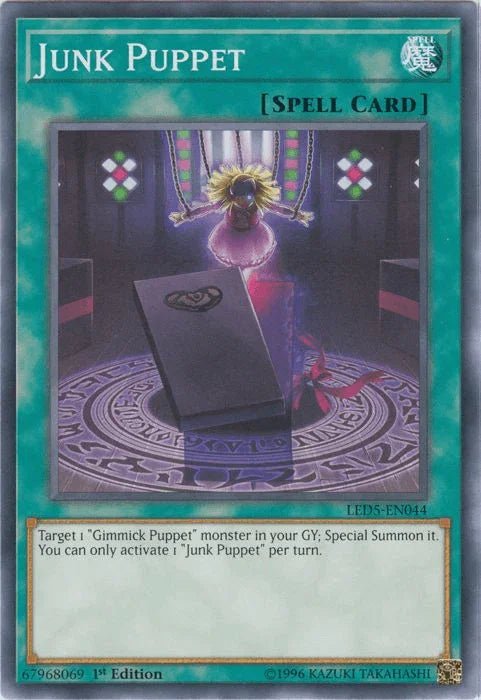 1st Edition, Common, Legendary Duelists: Immortal Destiny, Normal Spell, Spell Junk Puppet [LED5-EN044] Common - Trading Card World
