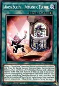 1st Edition, Common, Legendary Duelists: Season 2, Quick-Play Spell, Spell Abyss Script - Romantic Terror [LDS2-EN062] Common - Trading Card World
