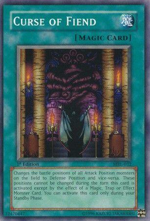 1st Edition, Common, Magic Ruler, Normal Spell, Spell, Unlimited Curse of Fiend [MRL-032] Common - Trading Card World