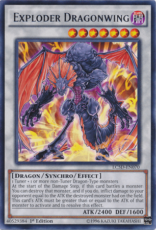 1st Edition, Dark, Dragon, Legendary Collection 5D's, Rare, Synchro/Effect Monster Exploder Dragonwing [LC5D-EN070] Rare - Trading Card World