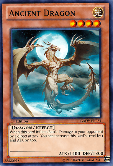 1st Edition, Dragon, Effect Monster, Galactic Overlord, Light, Rare, Unlimited Ancient Dragon [GAOV-EN081] Rare - Trading Card World