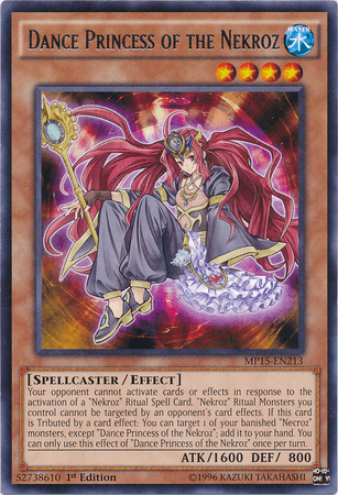 1st Edition, 2015 Mega-Tins Mega Pack, Effect Monster, Rare, Spellcaster, Water Dance Princess of the Nekroz [MP15-EN213] Rare - Trading Card World