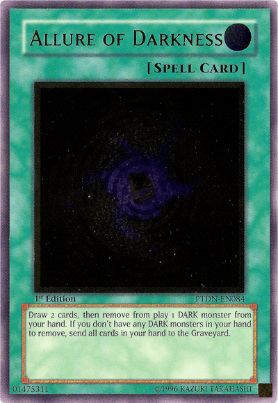 1st Edition, Normal Spell, Phantom Darkness, Spell, Ultimate Rare, Unlimited Allure of Darkness [PTDN-EN084] Ultimate Rare - Trading Card World