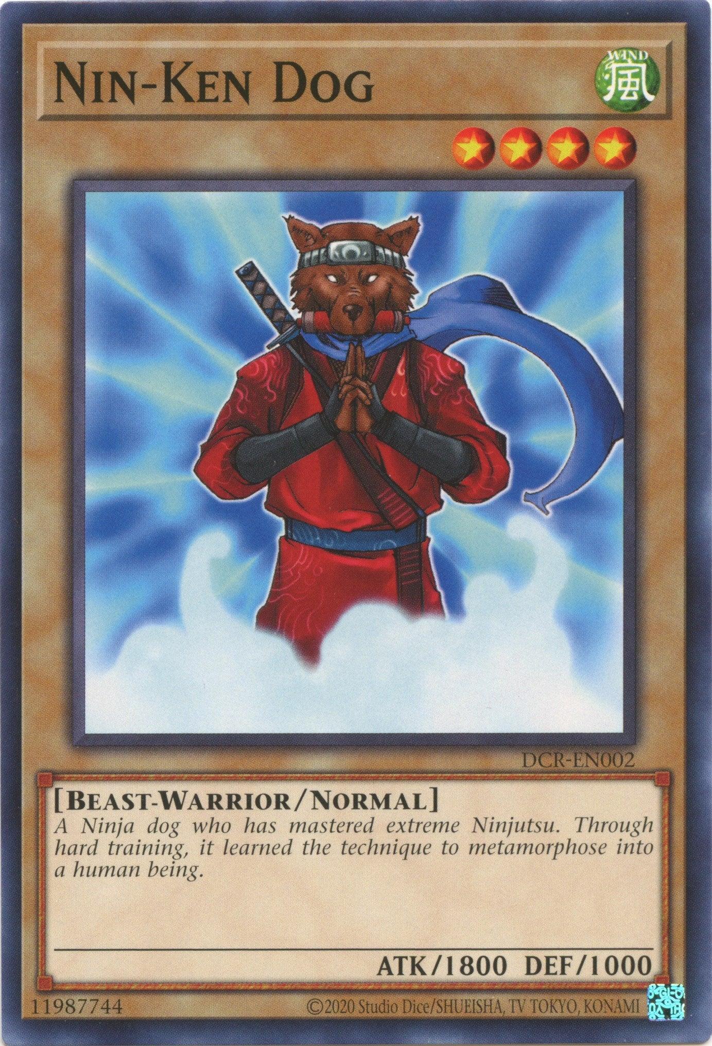 Beast-Warrior, Common, Dark Crisis (25th Anniversary Edition), Normal Monster, Unlimited, Wind Nin-Ken Dog (25th Anniversary) [DCR-EN002] Common - Trading Card World