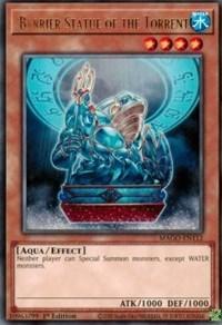 1st Edition, Aqua, Effect Monster, Maximum Gold, Rare, Water Barrier Statue of the Torrent [MAGO-EN112] Rare - Trading Card World