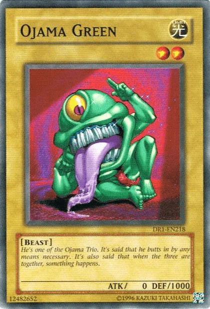 Beast, Common, Dark Revelation Volume 1, Light, Normal Monster, Unlimited Ojama Green [DR1-EN218] Common - Trading Card World