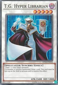Common, Dark, OTS Tournament Pack 10, Spellcaster, Synchro/Effect Monster, Unlimited T.G. Hyper Librarian [OP10-EN018] Common - Trading Card World