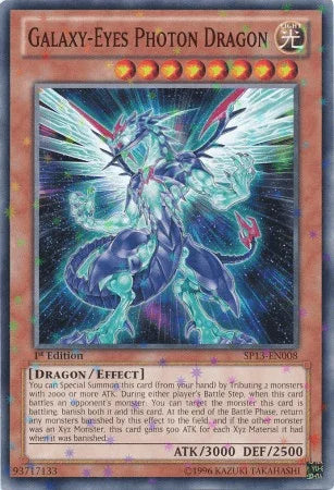 1st Edition, Dragon, Effect Monster, Light, Star Pack 2013, Starfoil Rare, Unlimited Galaxy-Eyes Photon Dragon [SP13-EN008] Starfoil Rare - Trading Card World