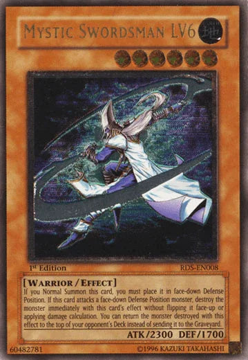 1st Edition, Earth, Effect Monster, Rise of Destiny, Ultimate Rare, Unlimited, Warrior Mystic Swordsman LV6 [RDS-EN008] Ultimate Rare - Trading Card World