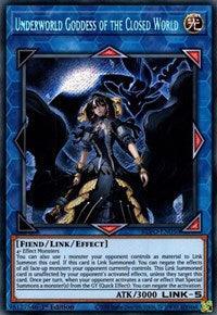 1st Edition, Blazing Vortex, Fiend, Light, Link/Effect Monster, Secret Rare Underworld Goddess of the Closed World [BLVO-EN050] Secret Rare - Trading Card World