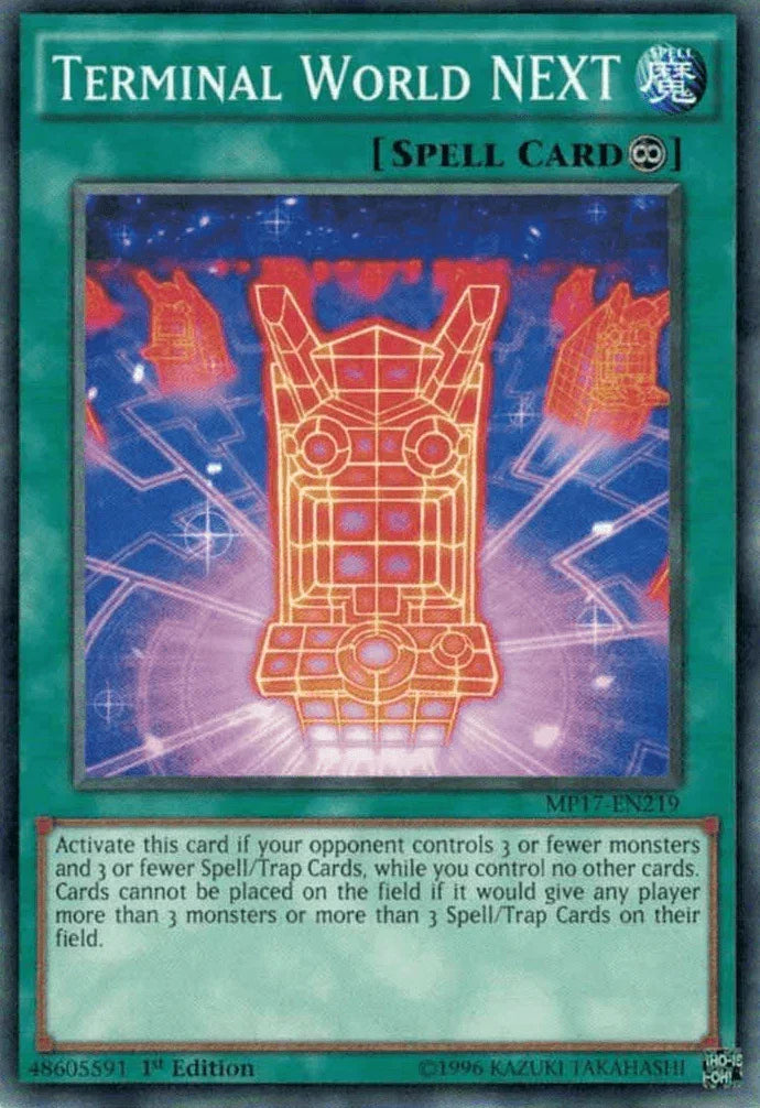 1st Edition, 2017 Mega-Tins Mega Pack, Common, Continuous Spell, Spell Terminal World NEXT [MP17-EN219] Common - Trading Card World