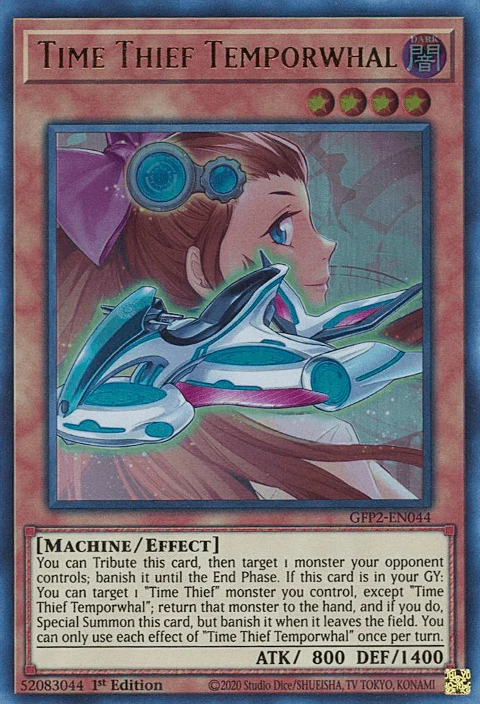 1st Edition, Dark, Effect Monster, Ghosts From the Past: The 2nd Haunting, Machine, Ultra Rare Time Thief Temporwhal [GFP2-EN044] Ultra Rare - Trading Card World