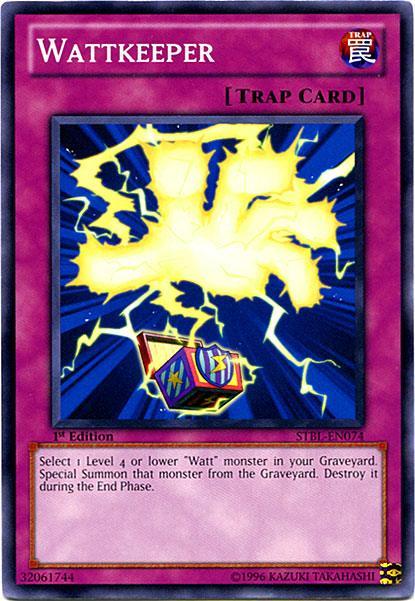 1st Edition, Common, Normal Trap, Starstrike Blast, Trap, Unlimited Wattkeeper [STBL-EN074] Common - Trading Card World