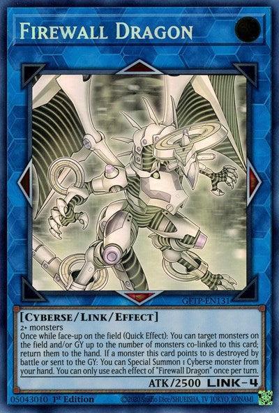 1st Edition, Cyberse, Ghost Rare, Ghosts from the Past, Light, Link/Effect Monster Firewall Dragon [GFTP-EN131] Ghost Rare - Trading Card World
