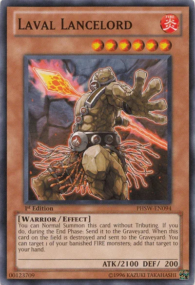1st Edition, Common, Effect Monster, Fire, Photon Shockwave, Unlimited, Warrior Laval Lancelord [PHSW-EN094] Common - Trading Card World