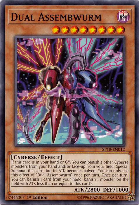 1st Edition, Common, Cyberse, Dark, Effect Monster, Star Pack VRAINS Dual Assembwurm [SP18-EN012] Common - Trading Card World