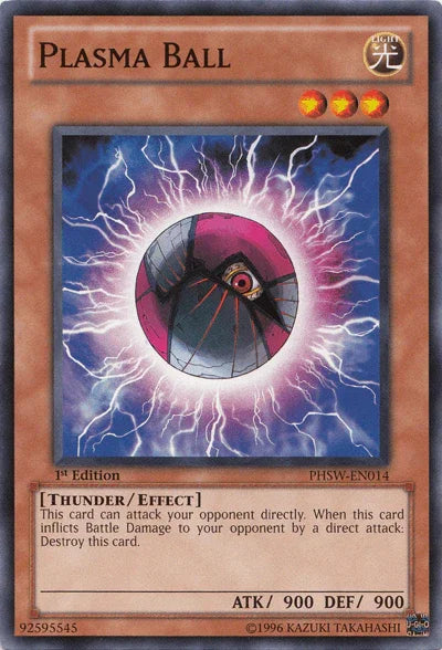 1st Edition, Common, Effect Monster, Light, Photon Shockwave, Thunder, Unlimited Plasma Ball [PHSW-EN014] Common - Trading Card World