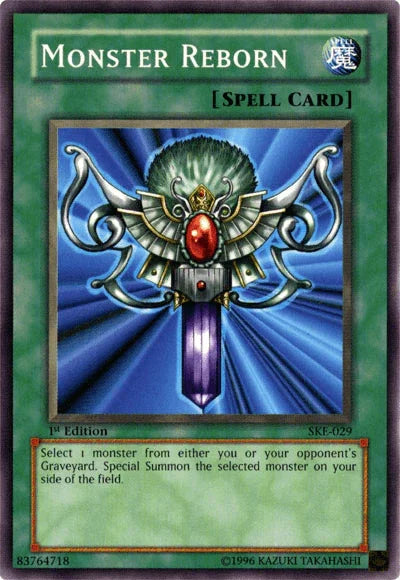 1st Edition, Common, Normal Spell, Spell, Starter Deck: Kaiba Evolution, Unlimited Monster Reborn [SKE-029] Common - Trading Card World